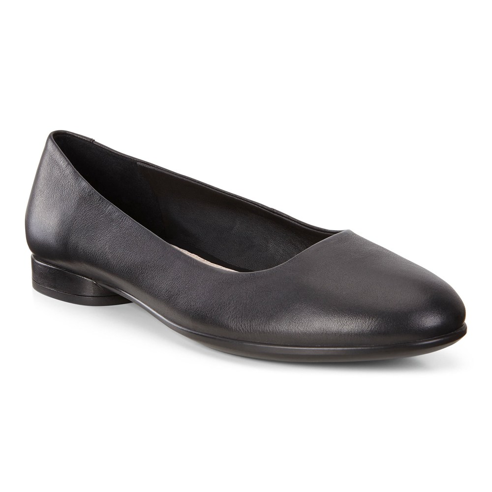 ECCO Womens Ballerinas Black - Anal - CDH-372046